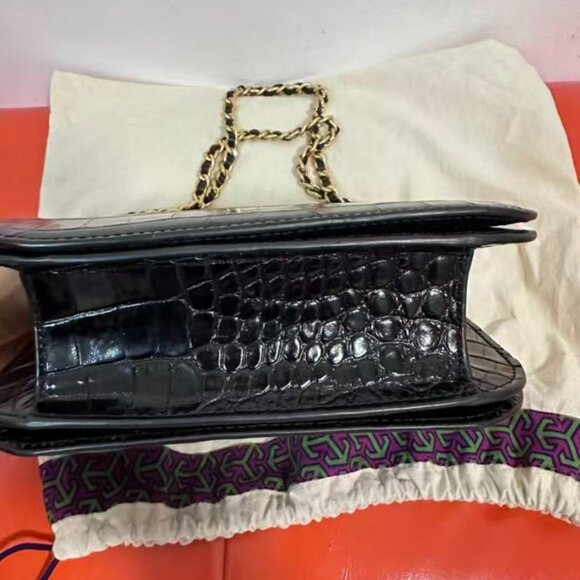 NEW TORY BURCH britten black shoulder bag - Picture 3 of 6